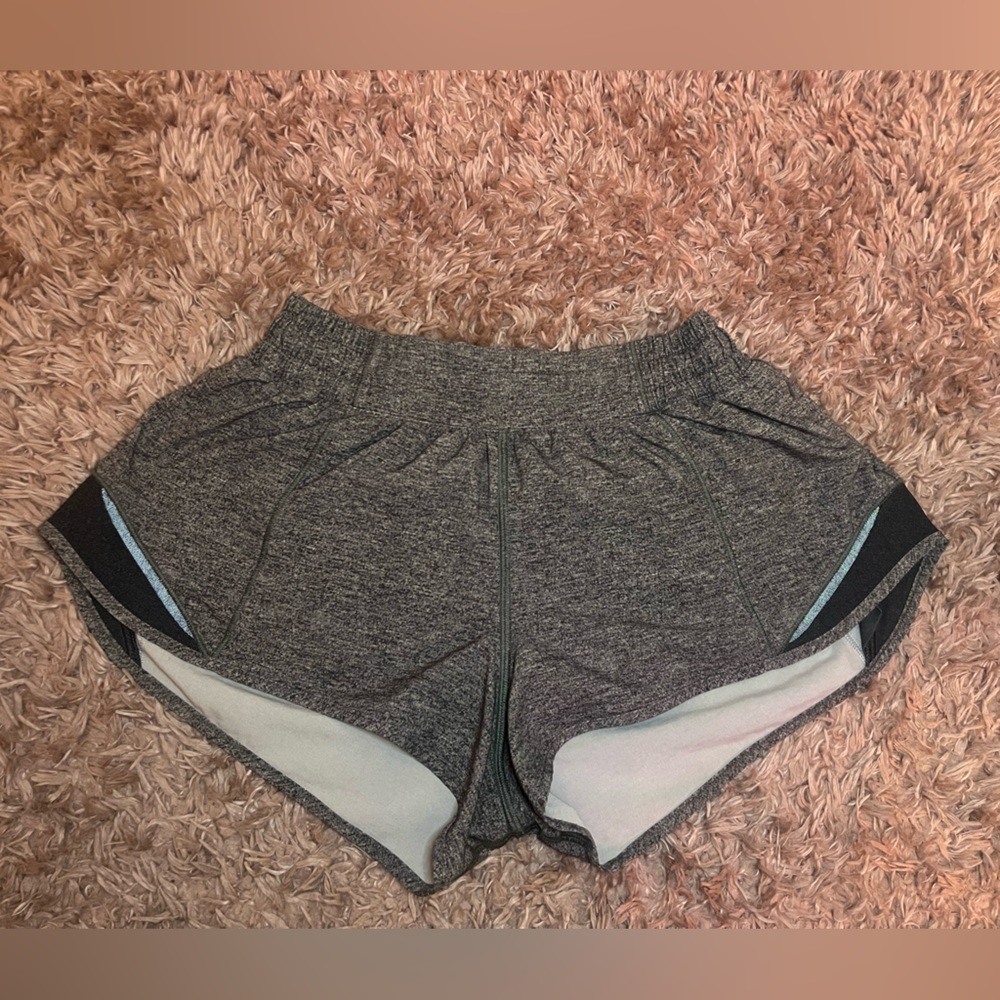Gray Lululemon Hotty Hot Shorts